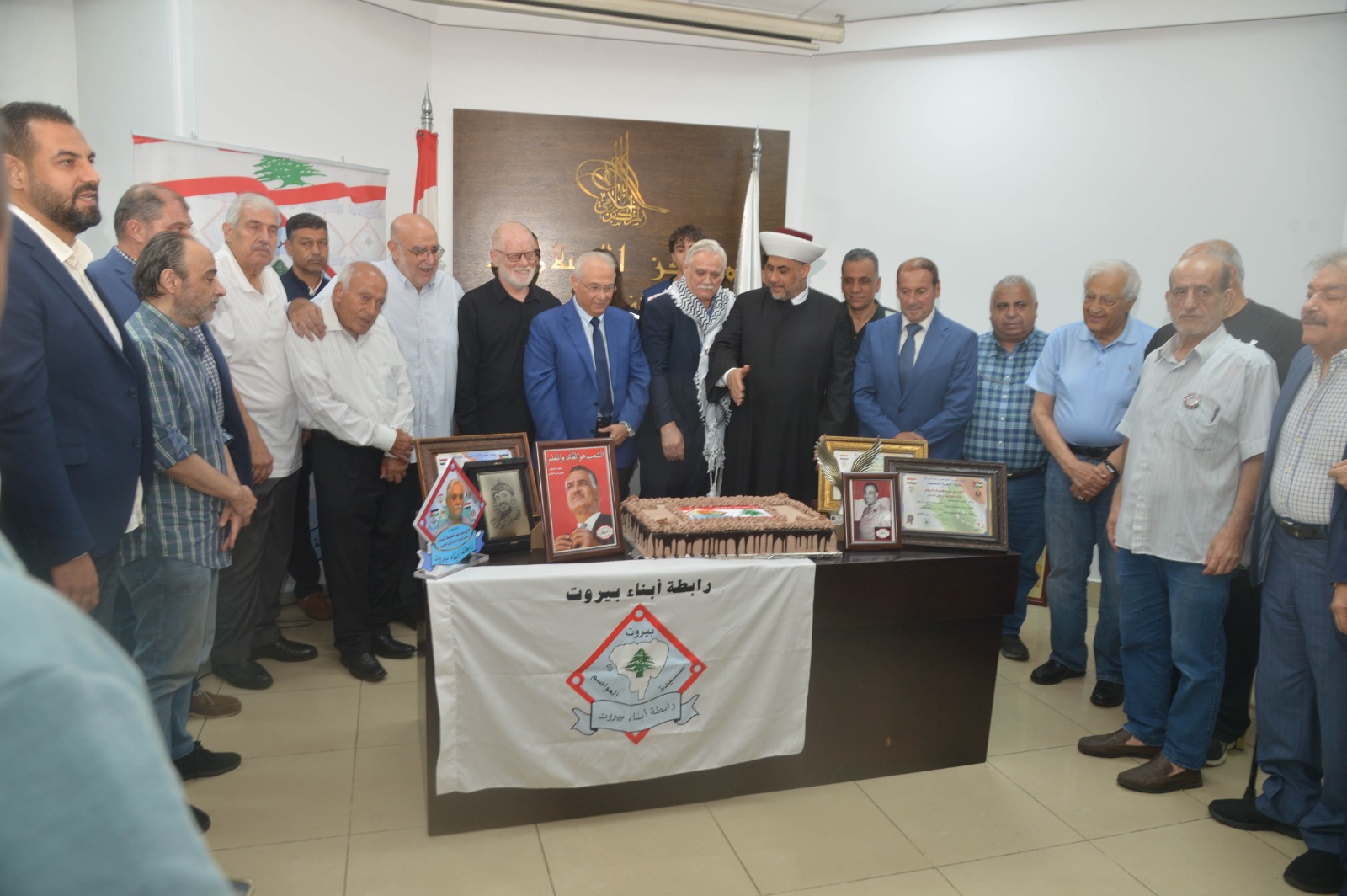 بيروت إحتفلت بذكرى 23 يوليو وتكريم المناضل  العربي الناصري البيروتي منير كنيعو رئيس الدفاع المدني الشعبي.