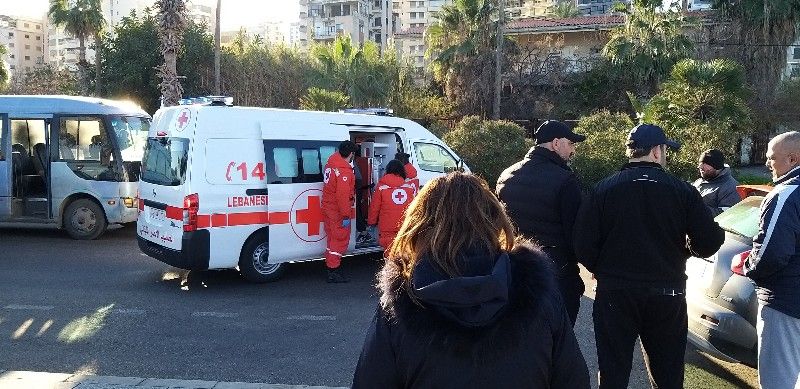 /إصابة امرأة نتيجة حادث سير في مدينة بيروت