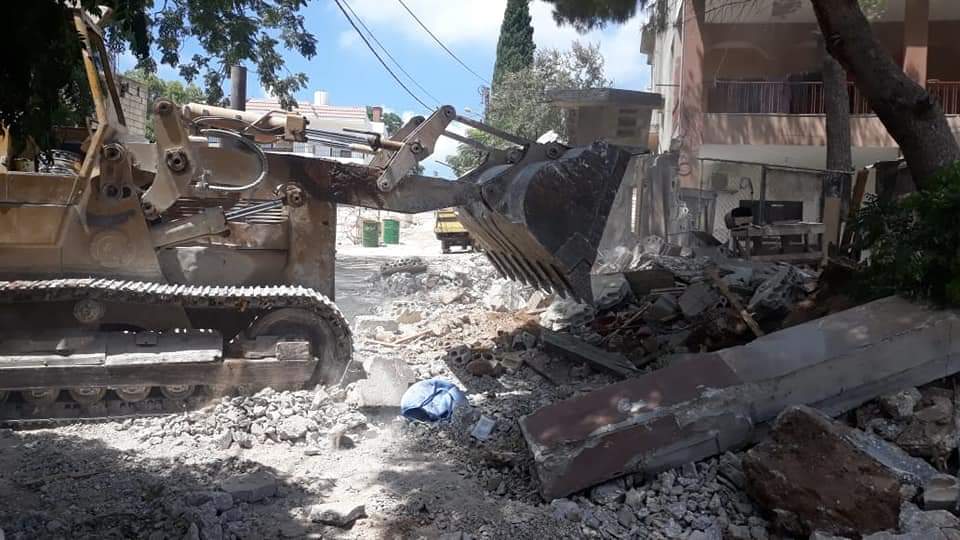 بيان صادر عن بلدية معركة  بدأت بلدية معركة بإزالة التعدي في حي كرم الداهوك