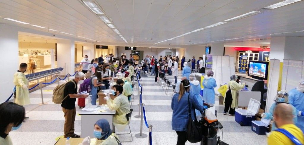 بالصور..الإجراءات اليومية في مطار بيروت