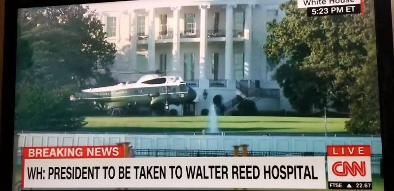 مسؤول في البيت الأبيض: ترامب سيُنقل إلى مستشفى 