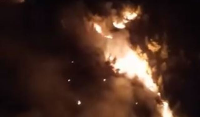 حريق كبير في باتر- الشوف