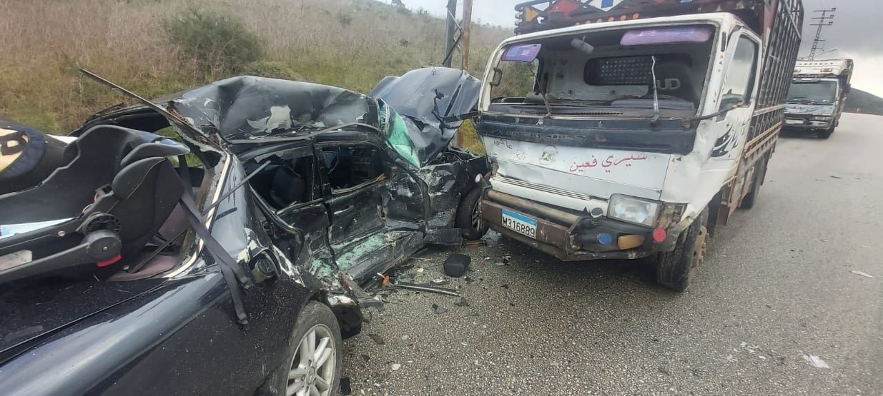 بالصورة: حادث سير مروع على طريق الخردلي الليطاني