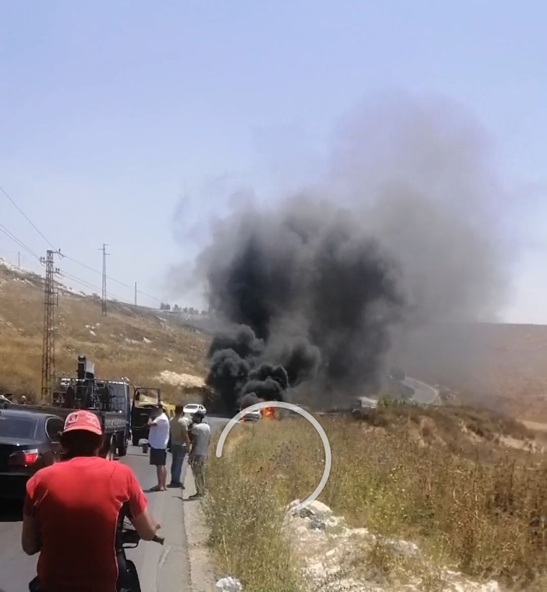 لبنان:احتراق سيارة أثناء سيرها   المعلومات الأولية مقتل السائق