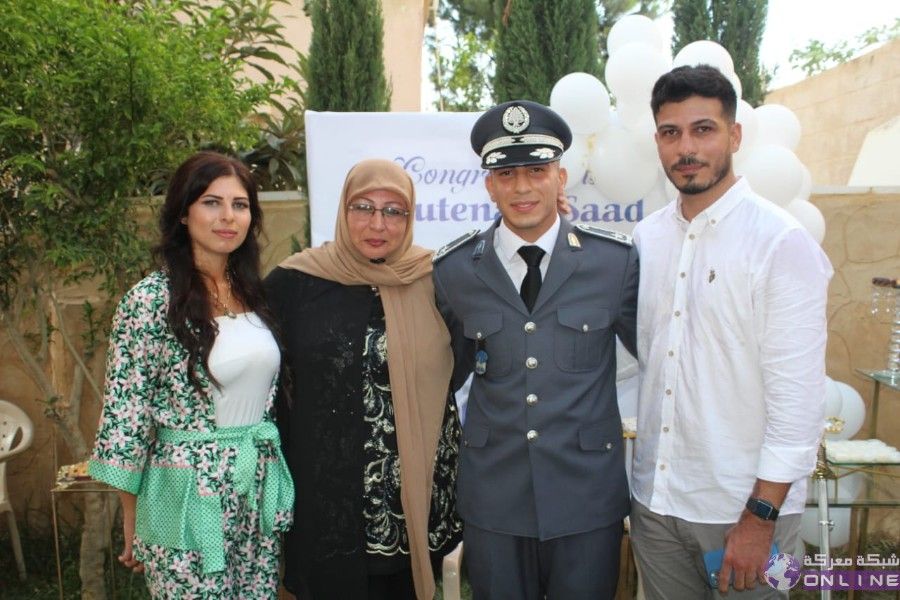 احتفال لآل سعد  بتخرج ابنهم الملازم علي سعيد سعد وفي التفاصيل 