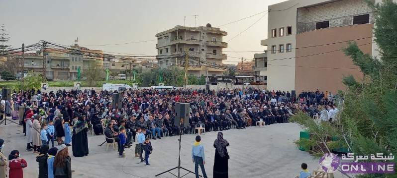 بالصور:في يوم الوفاء للقادة الش☀️داء،  كشافة الرسالة الاسلامية/ الفوج الحسيني الاول تحيي ذكرى تفجير حسينية بلدة معركة بمسيرة كشفية في البلدة.