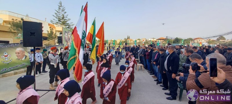 بالصور:في يوم الوفاء للقادة الش☀️داء،  كشافة الرسالة الاسلامية/ الفوج الحسيني الاول تحيي ذكرى تفجير حسينية بلدة معركة بمسيرة كشفية في البلدة.