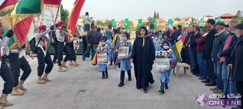 بالصور:في يوم الوفاء للقادة الش☀️داء،  كشافة الرسالة الاسلامية/ الفوج الحسيني الاول تحيي ذكرى تفجير حسينية بلدة معركة بمسيرة كشفية في البلدة.