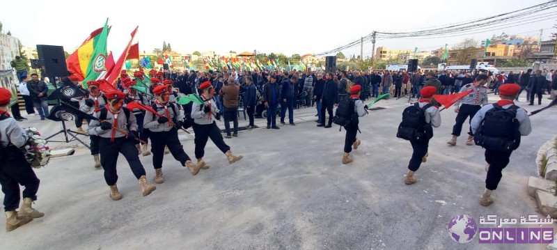 بالصور:في يوم الوفاء للقادة الش☀️داء،  كشافة الرسالة الاسلامية/ الفوج الحسيني الاول تحيي ذكرى تفجير حسينية بلدة معركة بمسيرة كشفية في البلدة.