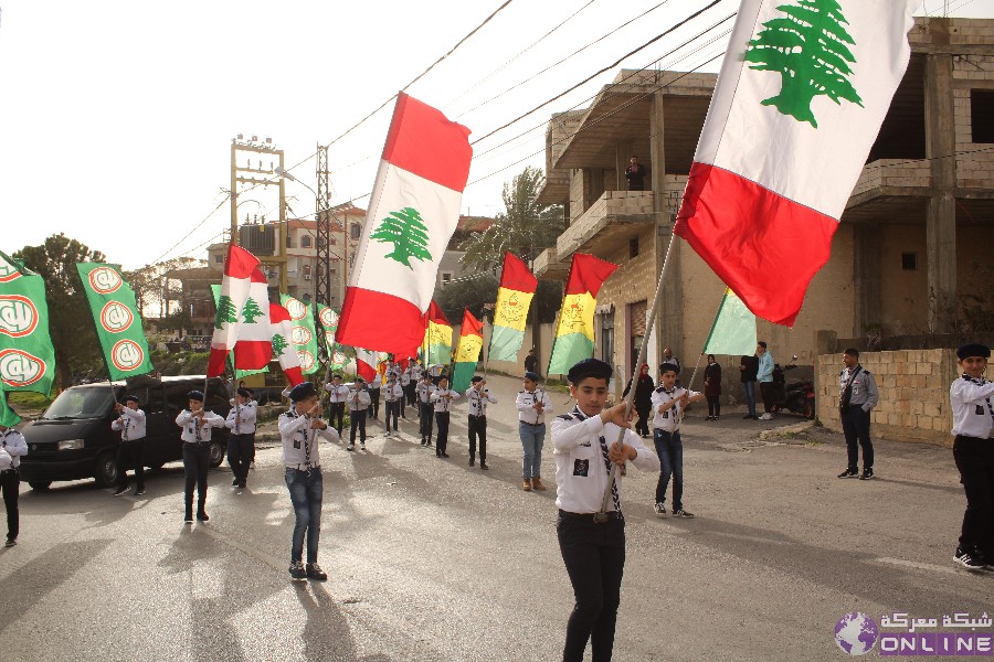 بالصور:في يوم الوفاء للقادة الش☀️داء،  كشافة الرسالة الاسلامية/ الفوج الحسيني الاول تحيي ذكرى تفجير حسينية بلدة معركة بمسيرة كشفية في البلدة.