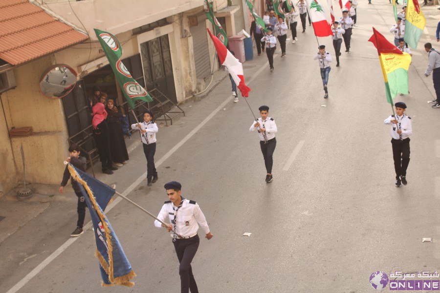 بالصور:في يوم الوفاء للقادة الش☀️داء،  كشافة الرسالة الاسلامية/ الفوج الحسيني الاول تحيي ذكرى تفجير حسينية بلدة معركة بمسيرة كشفية في البلدة.