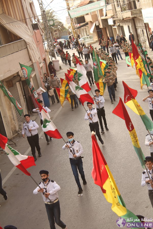 بالصور:في يوم الوفاء للقادة الش☀️داء،  كشافة الرسالة الاسلامية/ الفوج الحسيني الاول تحيي ذكرى تفجير حسينية بلدة معركة بمسيرة كشفية في البلدة.