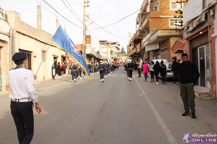 بالصور:في يوم الوفاء للقادة الش☀️داء،  كشافة الرسالة الاسلامية/ الفوج الحسيني الاول تحيي ذكرى تفجير حسينية بلدة معركة بمسيرة كشفية في البلدة.