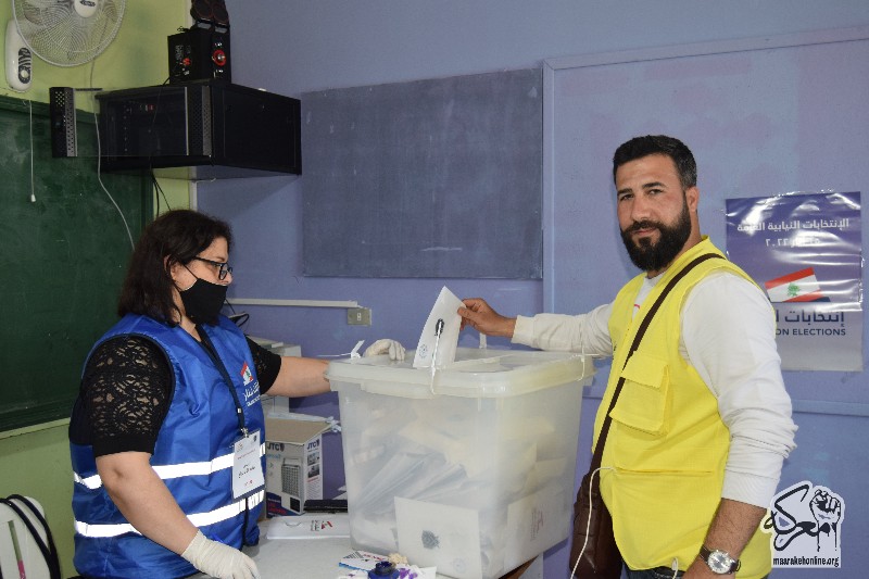 بالصور/ لقطات من أجواء الإنتخابات في بلدة معركة