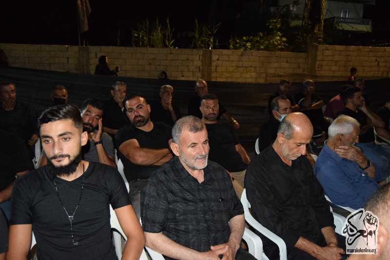 حركة امل تحيي الليلة الثالثة من مجالس عاشوراء في باحة مجمع الإمام الحسين( ع ) في بلدة معركة.