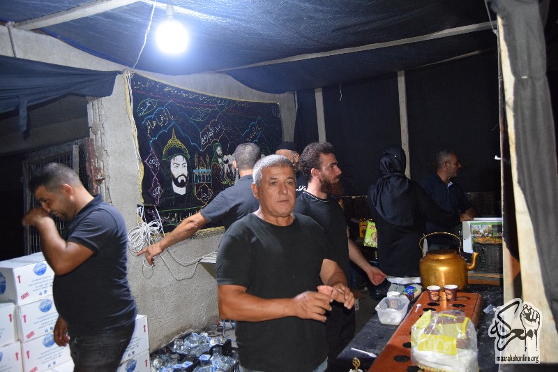 حركة امل تحيي الليلة التاسعة من جالس عاشوراء في باحة مجمع الإمام الحسين( ع ) في بلدة معركة.