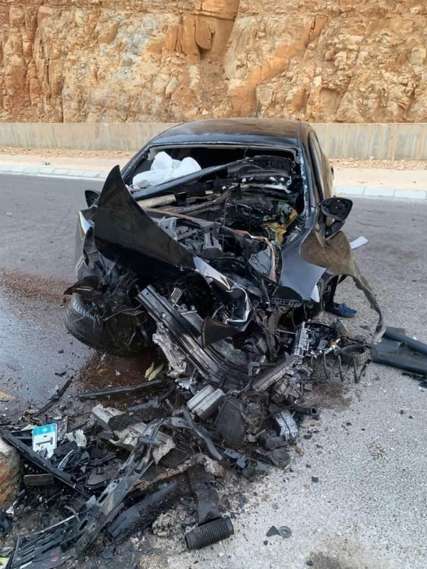 وفاة الفنان اللبناني جورج الراسي وفتاة في حادث سير مروِّع على طريق المصنع بالقرب من مركز الأمن العام..*