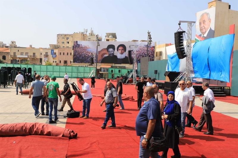 جولة لإعلاميي منطقة صور عشية ذكرى تغييب الإمام الصدر في ساحة المهرجان