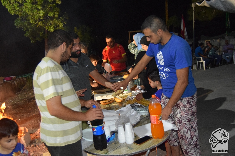 بالصور:عشاء في معركة  على شرف كشافة الرسالة الإسلامية الفوج الحسيني الأول -  معركة