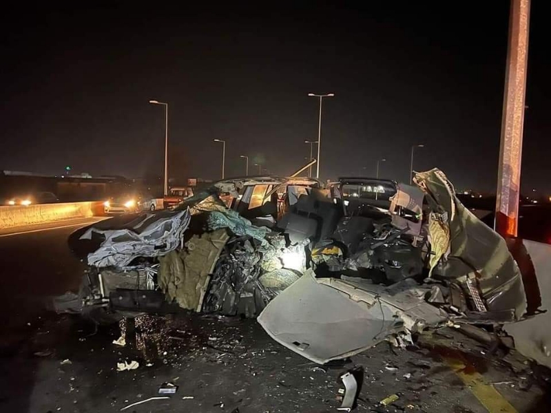 بالصور:عدد من الضحايا والجرحى بحادث سير مروع على طريق تعنايل..