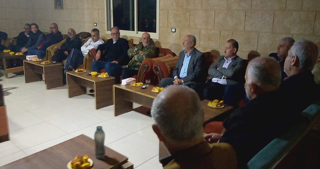 لقاء فكري  مع الحاج عادل عون يحاكي  فكر  الأمام الصدر  في  منزل رئيس بلدية  معركة
