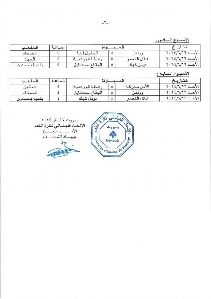 المباراة  الاولى  في  سُداسية  بيروت  ..  الأمل  معركة  ❌ دوبل  كيك 