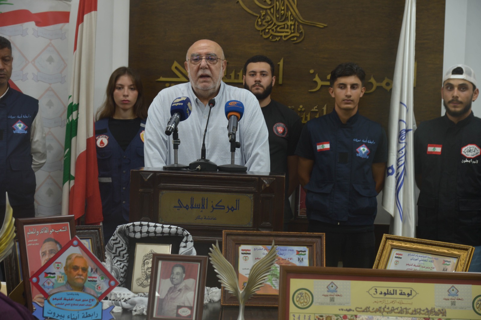 بيروت إحتفلت بذكرى 23 يوليو وتكريم المناضل العربي الناصري البيروتي منير كنيعو رئيس الدفاع المدني الشعبي.