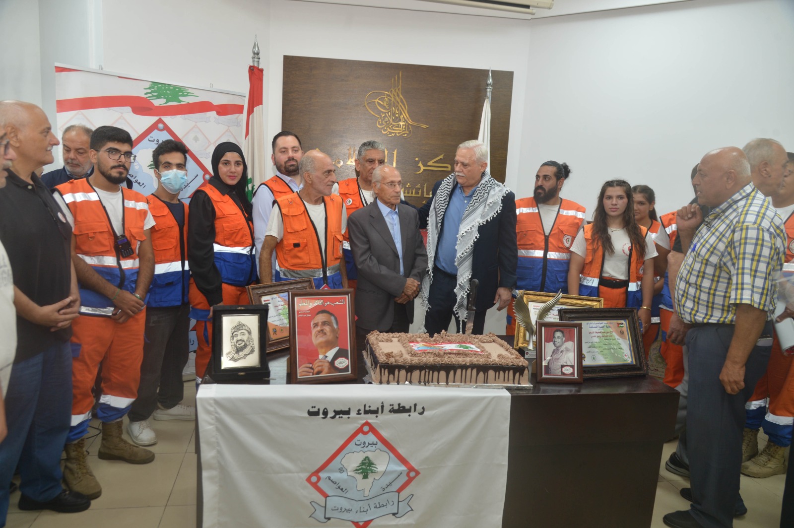 بيروت إحتفلت بذكرى 23 يوليو وتكريم المناضل العربي الناصري البيروتي منير كنيعو رئيس الدفاع المدني الشعبي.