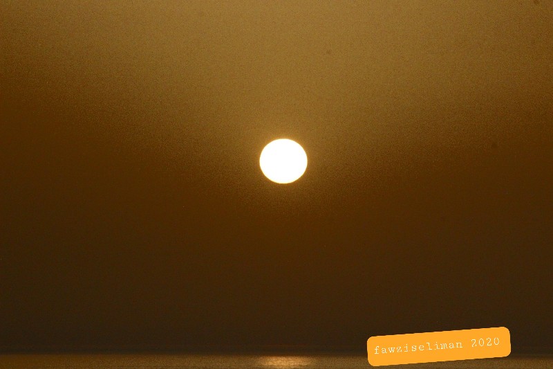 غروب الشمس من صخرة الروشة, بيروت - 