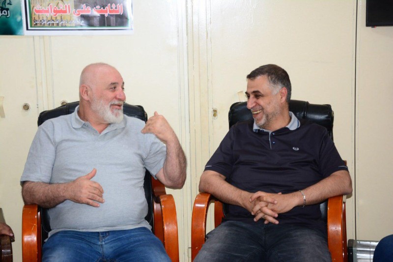 وفد قيادي من حركة امل يزور حركة فتح في مخيم الرشيدية