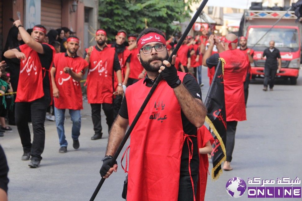 بالصور: مسيرة حسينية حاشدة لحركة أمل في معركة بمناسبة العاشر من محرم