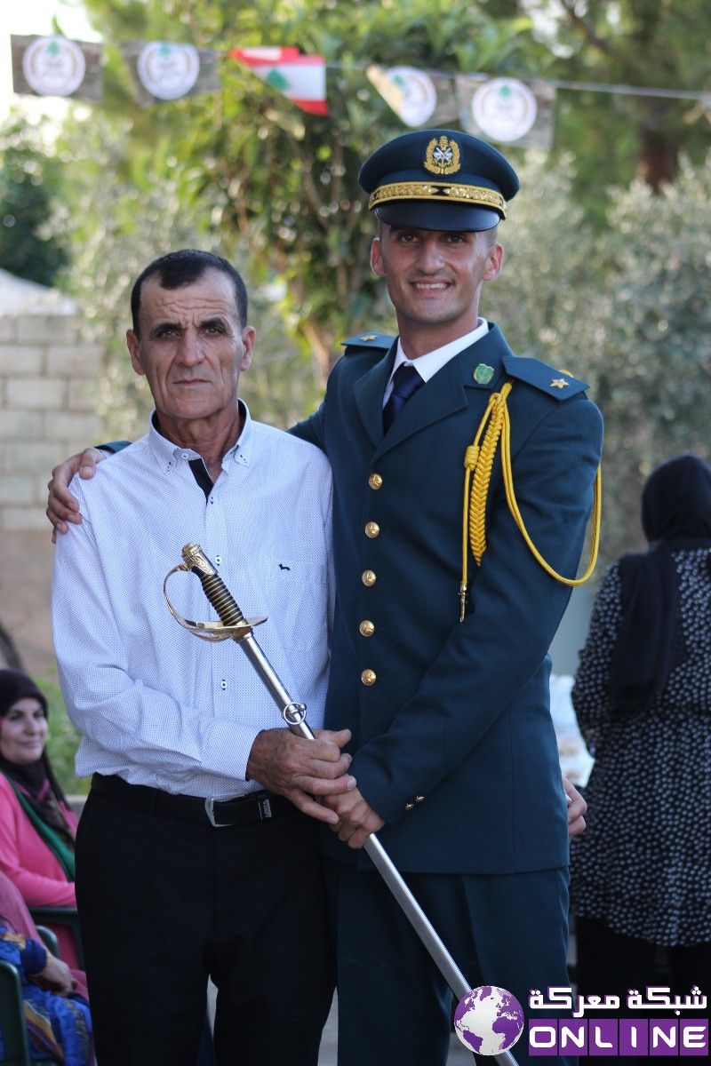 بلدة معركة تحتفل بتخرج ابنها الملازم مصطفى وفيق حسان من الكلية الحربية بتفوّق
