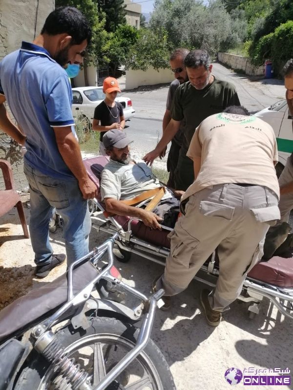 بالصور حادث  اصطدام في بلدة معركة وإصابة ابو الليل إصابة ضفيفة