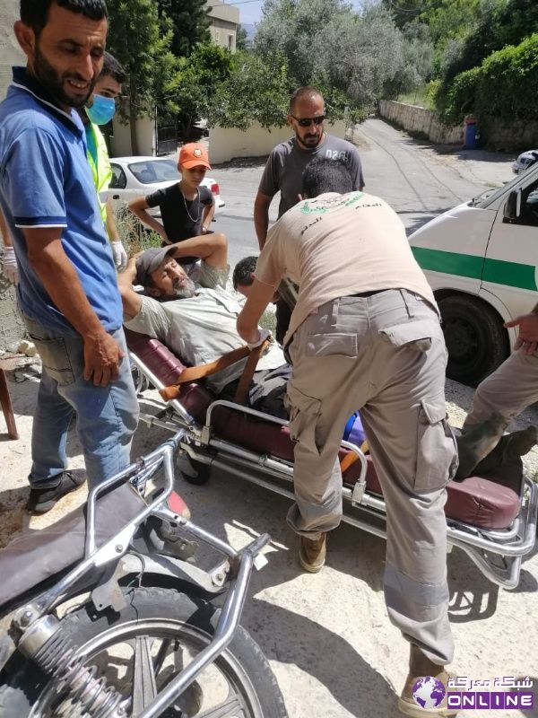 بالصور حادث  اصطدام في بلدة معركة وإصابة ابو الليل إصابة ضفيفة
