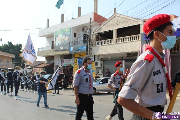 لقطات مصورة للعناصر الكشفيين الذين شاركوا في مسيرة العاشر من محرم 
