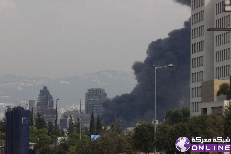 بالصور.. لقطات من حريق مرفأ بيروت  - متابعات - موقع  معركة اونلاين