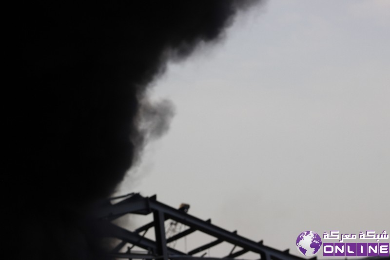 بالصور.. لقطات من حريق مرفأ بيروت  - متابعات - موقع  معركة اونلاين