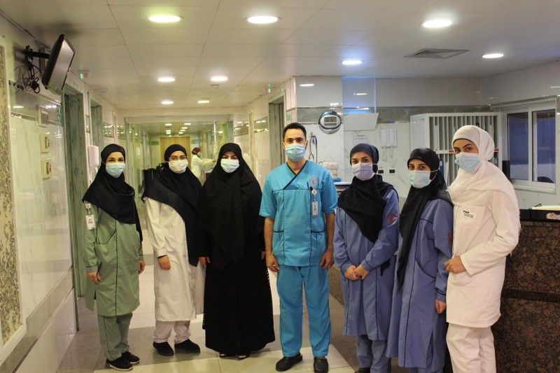 ابداع تهنىء ممرضات مستشفى الشيخ راغب بمولد الحوراء