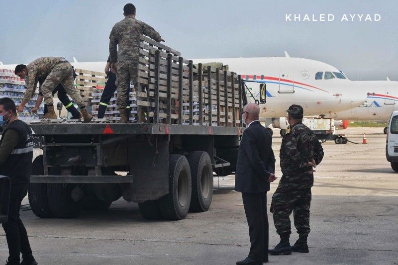 مساعدات غذائية من المملكة المغربية للجيش والشعب اللبناني