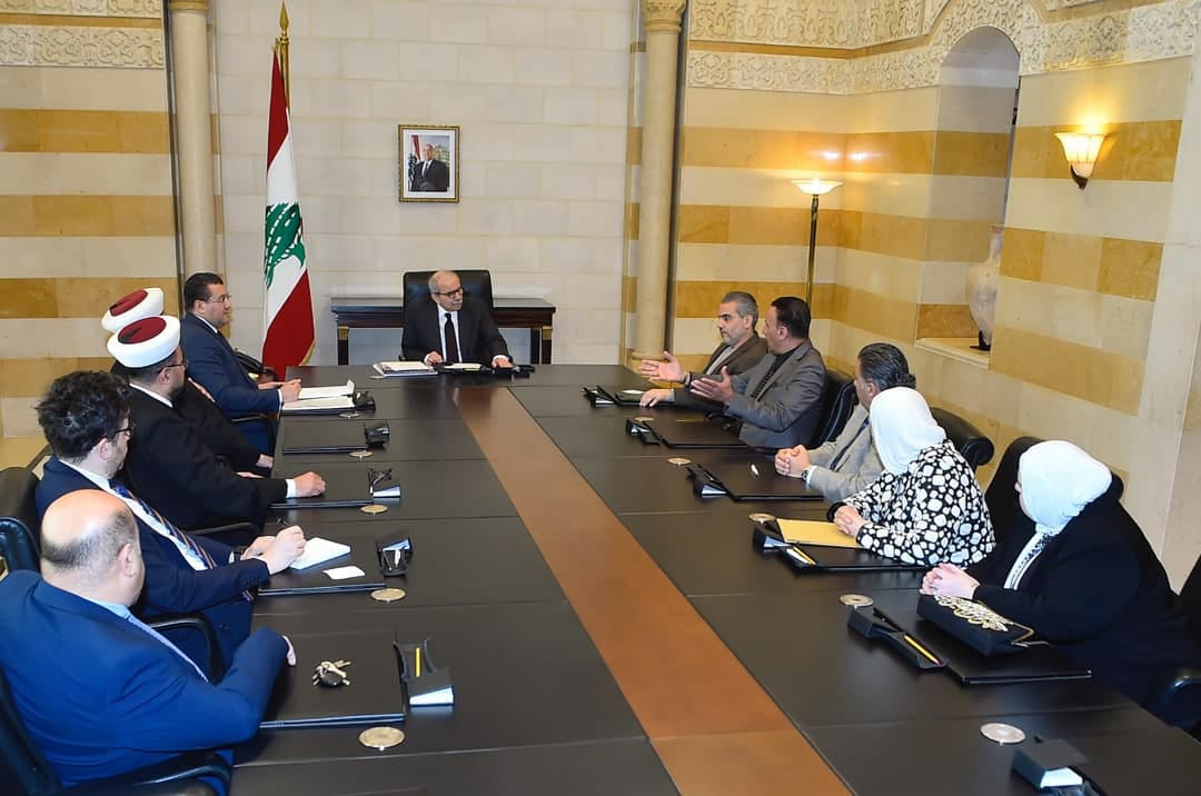 سلام استقبل وفد هيئة رعاية السجناء زارته مشددة على اقرار العفو العام ووعد بمتابعة الملف