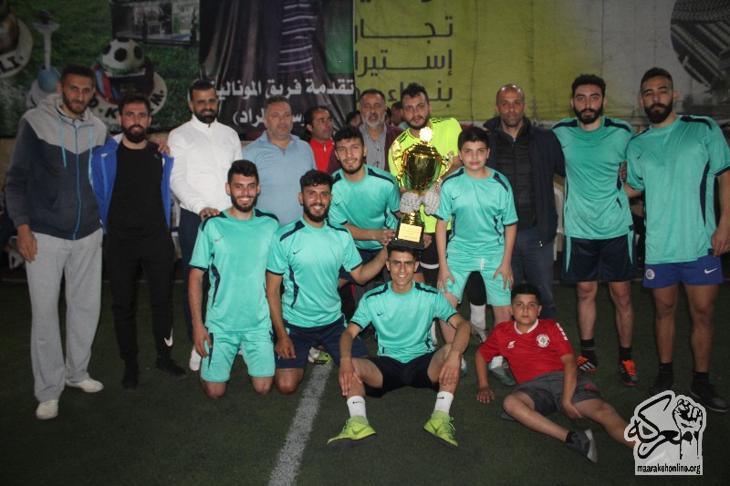 بالصور..ختام دورة المرحوم ابو حسن الحج 2022 وبرعاية السيد اسماعيل روميه لعبت المباراة النهائيه.