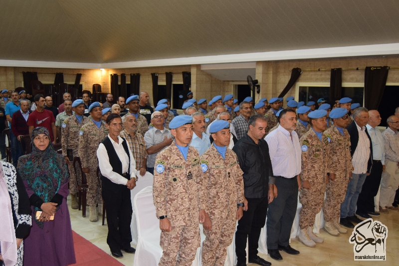 متابعة بالصور//حفل وداع للكتيبة الماليزيه في بلدية معركة بمناسبة أنتهاء مهامها في قوات اليونيفيل