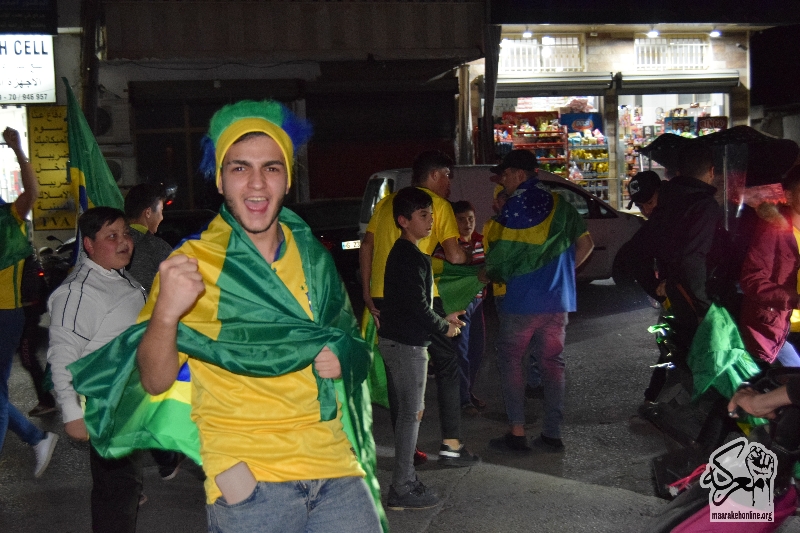 أجواء مشتعلة على المقاهي بعد هدف التقدم البرازيل بكأس العالم