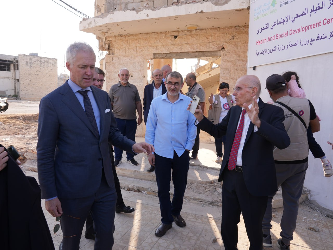 السفير البلجيكي يزور مراكز مؤسسة عامل في العرقوب والخيام