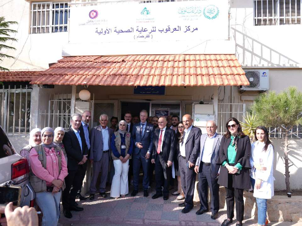 السفير البلجيكي يزور مراكز مؤسسة عامل في العرقوب والخيام