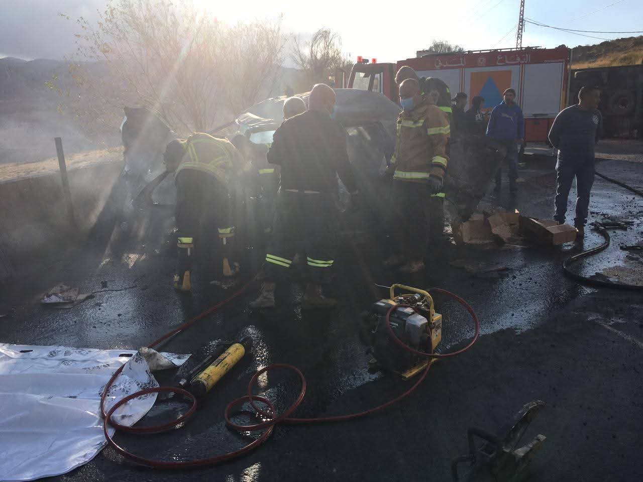 وفاة شابين في  محلة مكسة في حادث سير مروّع!