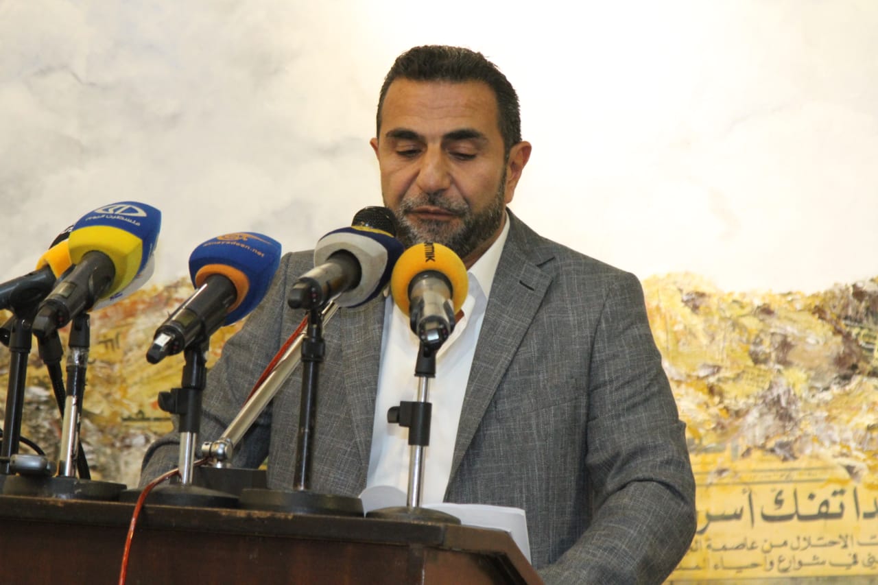 بالصور:لقاء وطني حاشد تضامناً مع يحيى سكاف و الأسرى في دار الندوة: