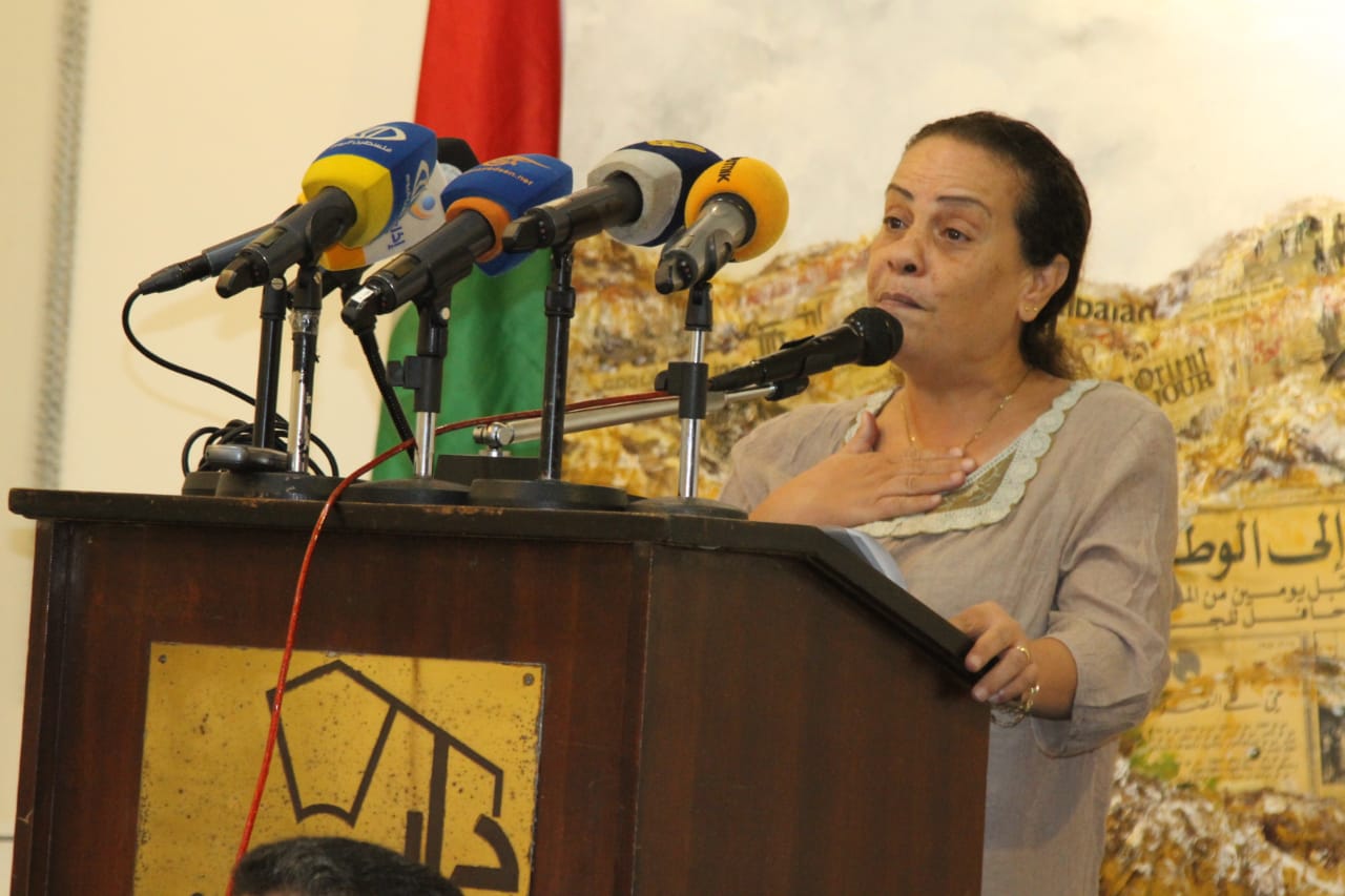 بالصور:لقاء وطني حاشد تضامناً مع يحيى سكاف و الأسرى في دار الندوة: