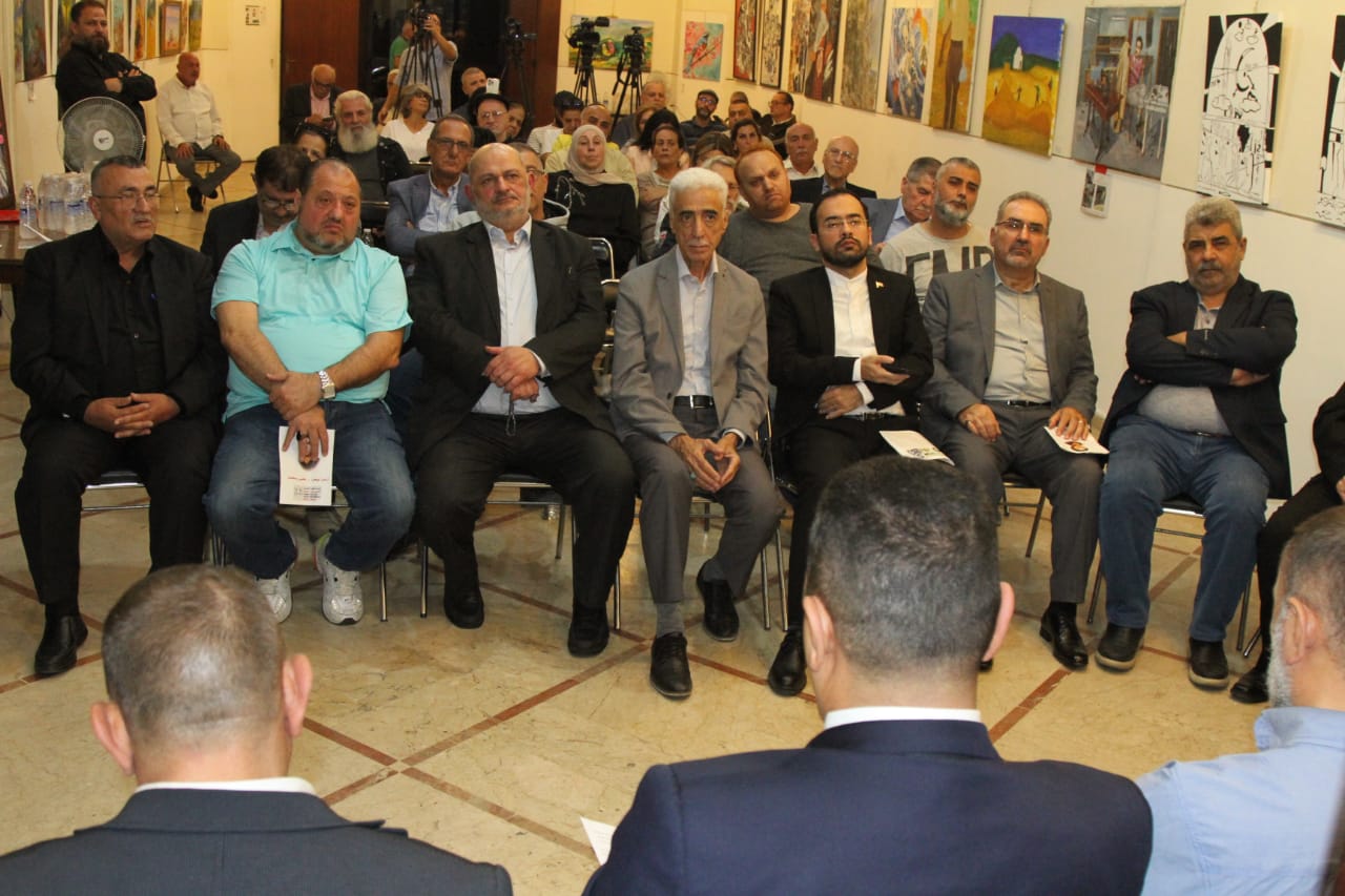 بالصور:لقاء وطني حاشد تضامناً مع يحيى سكاف و الأسرى في دار الندوة: