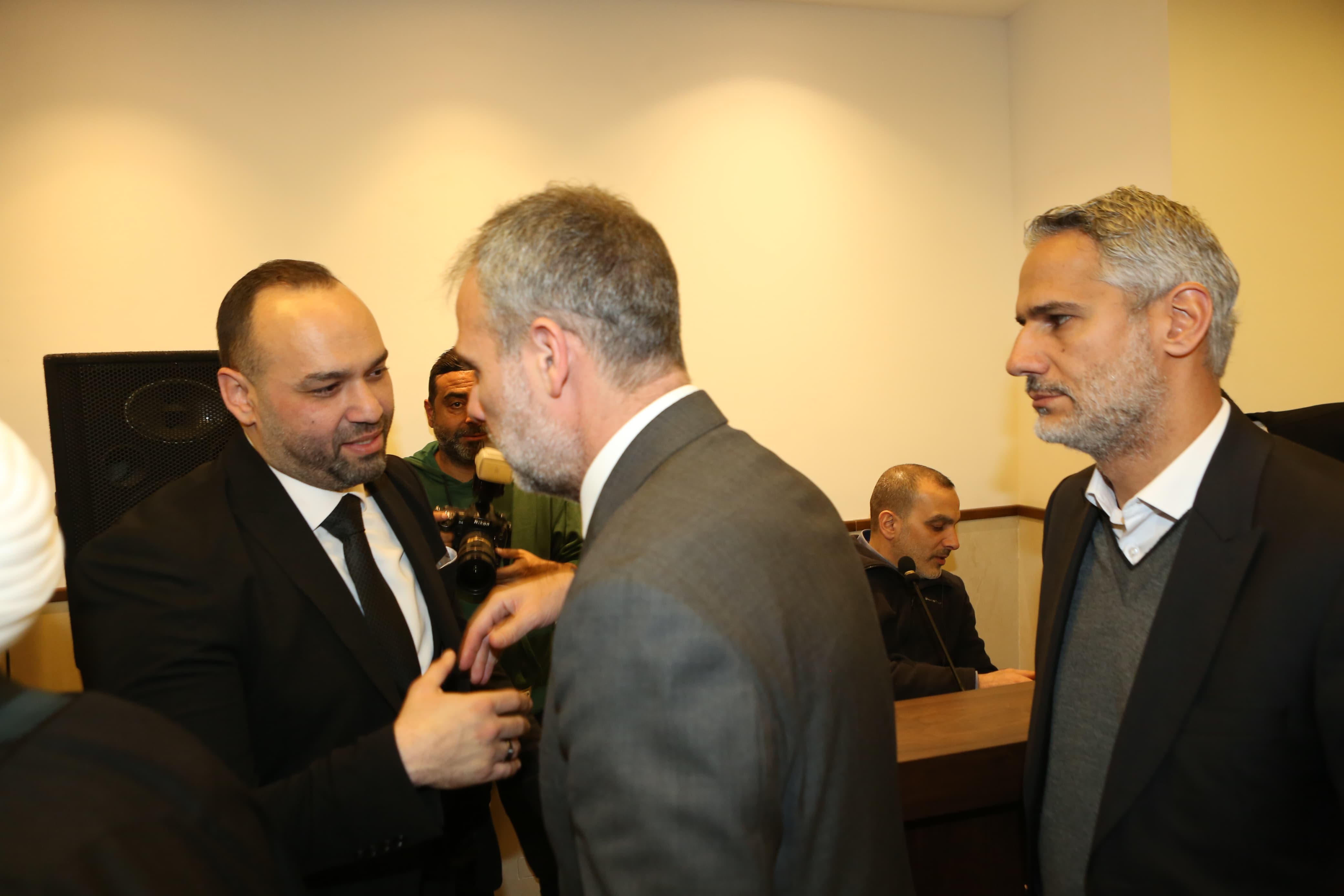 بالصور:حفل تأبين في ذكرى أسبوع رحيل الكاتب بالعدل في بيروت الاستاذ جلال ذكريا علامة  بمشاركة شخصيات سياسية ودينية